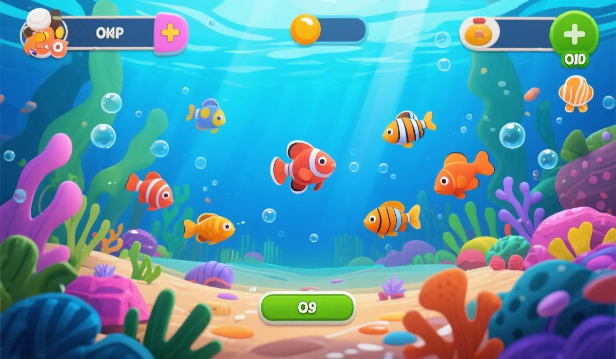 海底休闲游戏场景示意图